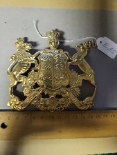 (E15/box) vergoldetes Wappen  für Pickelhaube Württemberg