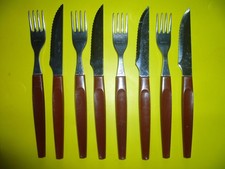 8 Teile DDR Besteck braune