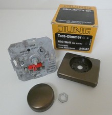 Jung Tast- Dimmer, 600 Watt , 220 V, 50 Hz mit Nebenstellen inkl.  Abdeckung