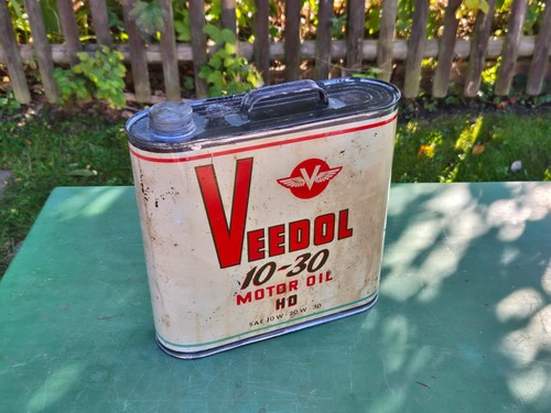 Alte veedol öldose leer 5 - Öldose,, leer,