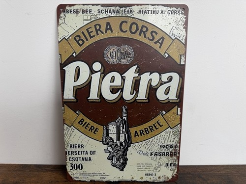 Biera corsa pietra - pietra, blechschild
