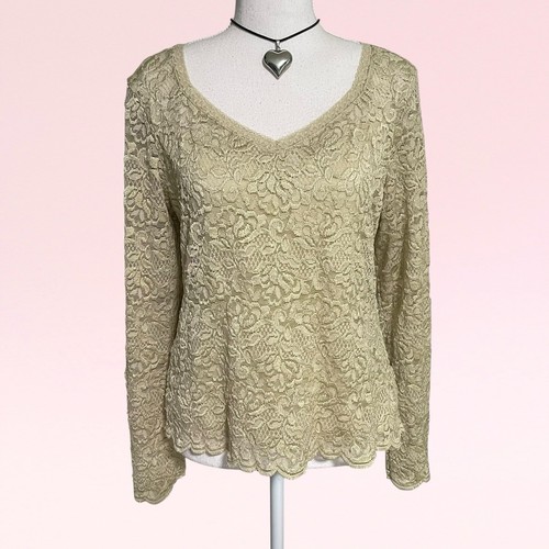 Vintage y2k sage green lace - vintage,