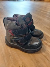 Winterstiefel - Gr. 21 - Braun-Rot - Klettverschluss - Elefanten - gebraucht