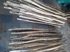 Staketenzaun Holzzaun 150cm hoch, 2× 5m Rolle, 7-9cm Lattenabstand, Neuwertig