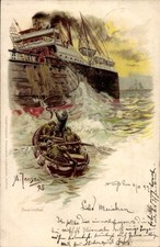 Künstler Litho Jensen, A., Seelotse, Dampfer - 4388040