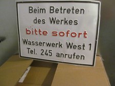 schönes Schild Metallschild