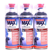 SprayMax Lackspray 2K Epoxy-Füller 3X400ml schwarz EP Grundierung 680034