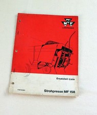 Ersatzteilliste Strohpresse MF