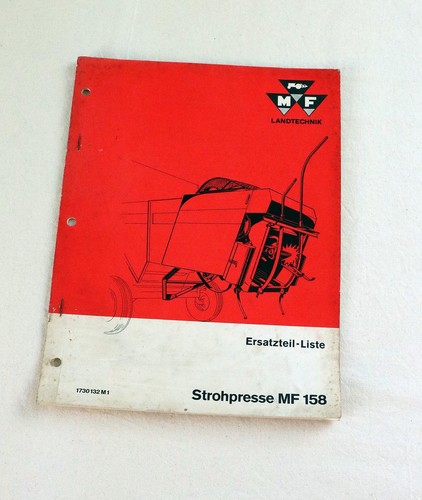Ersatzteilliste strohpresse - strohpresse, mf