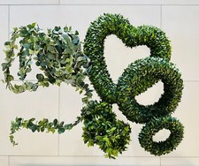 Buchsbaumkränze Herz Deko Ringe Basteln Hochzeit Buchsbaum Girlande Perlen TOP!