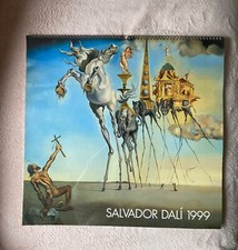 Alter Wandkalender Mohn Verlag 1999 Motive Farbdrucke von Salvador DALI 52x50 cm