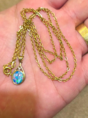 Echtes gold halskette - echtes,