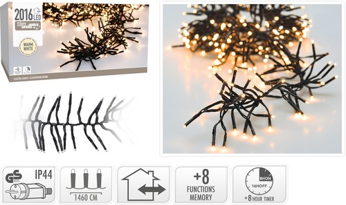 Led cluster lichterkette 2016 - led,
