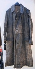 Sehr schwerer Ledermantel (Deutsche Wehrmacht?) Dachbodenfund 