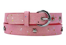Rosa Glitzer-Kindergürtel
