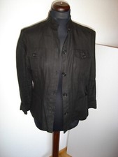 AIGNER Damen Blazer Jacke Jacket  100% Leinen Fein Schwarz Gr. 44 It /EU Gr.40