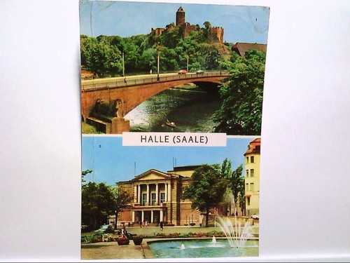 Halle saale mehrbildkarte - ak, halle/saale,