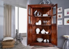 Eckschrank kolonialstil akazie - eckschrank,