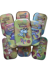 Pokemon leere Mini Tin Box + Pokedex Karte verschiedene Motive