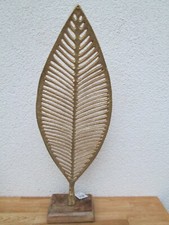 Aufsteller Blatt auf Mangoholz