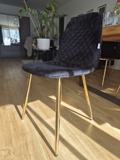 6 schwarz goldene elegante