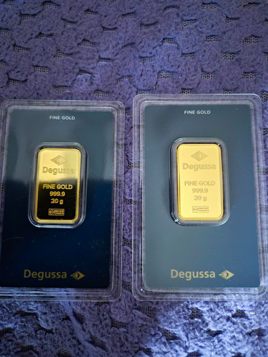 Degussa goldbarren 999 9 - 20, 999,9