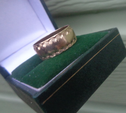 Gold gemusterter ehering - gold,