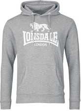 Lonsdale London Kapuzenpullover Herren FREMINGTON grau Streetwear