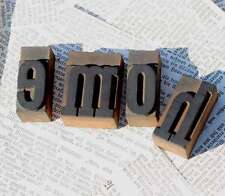 HOME Holzbuchstaben Deko Druckbuchstaben shabby Vintage letterpress wood type