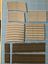 LEGO Eisenbahn Schienen 12V grau Konvolut gerade, Kurve, Stromschiene