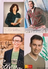 Moderation * ORF * Radio + TV Konvolut * 4 Original - Autogramme, handsigniert *