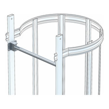 ZARGES Sicherungsschranke Barriere Stahl verzinkt rot SIEHE TEXT/FOTO