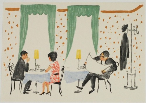 Lithographie cafe mohr - lithographie:,