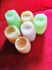 QVC LED Kerzen Echtwachskerzen Batteriebetrieben 6 Stück