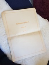 Millimeterpapier-Block zum Beschreiben und skizzieren  I zum Abreißen Retro A3