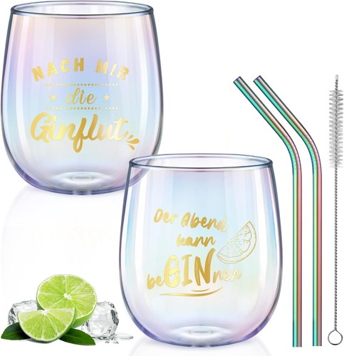 Buntes gin gläser set - gläser, 450ml