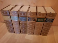 6 Bände Leder Goldschnitt
