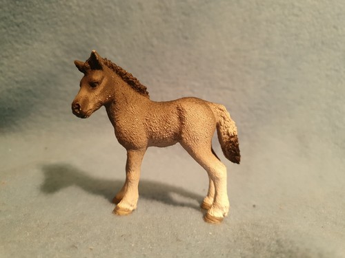 Schleich fell pony - fohlen, grau