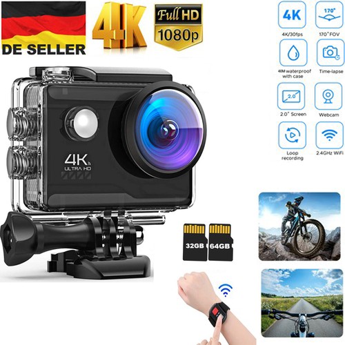 Action cam 4k60fps 20mp wifi - action,