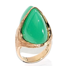 Ring Gold Chrysopras 30c