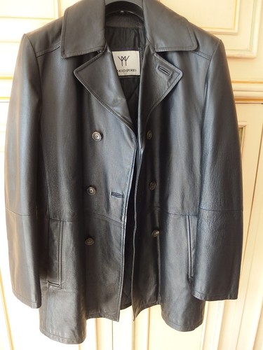 Herren echtlederjacke schwarz - herren,