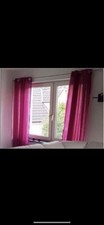 4 Gardinen Ösenvorhang pink 