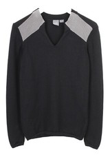 ARMANI EXCHANGE Pullover Herren SMALL Pullover V-Ausschnitt Gestrickt Schwarz