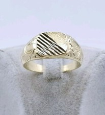 Siegelring Gold 585er 14 Karat Goldring, Massiver Gold Ring 