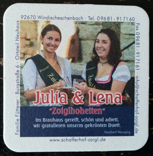 Bierdeckel der zoiglwirtschaft - bierdeckel,
