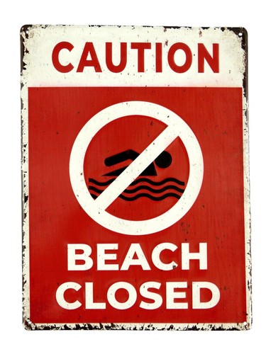 Blechschild beach strand - blechschild,