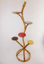 Bamboo Bambus Flower Stand Blumenständer Etagere Blumenbank Aera  50s 50er Jahre