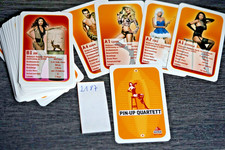 2187) Spiel Karten: PIN -UP Quartett, wohl unbespielt in OVP.