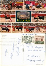 Ansichtskarte  Mehrbildkarte Spanien Stierkampf LA CORRIDA 1970