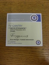 11.06.2013 Ticket: Chelsea - Schalke 04 [Champions League] [Pass To TV Gantry] .